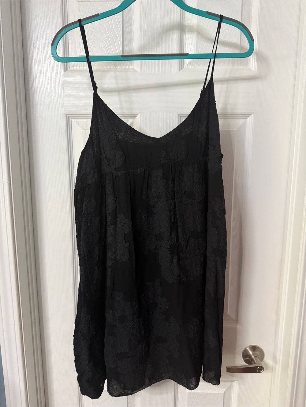 Wilfred Black Floral Babydoll Dress